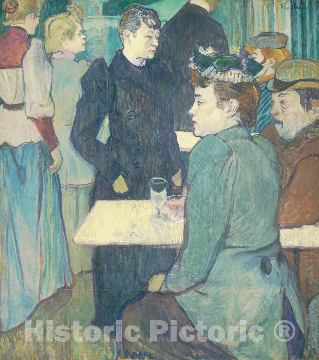 Art Print : Henri de Toulouse-Lautrec, A Corner of The Moulin de la Galette, 1892 - Vintage Wall Art
