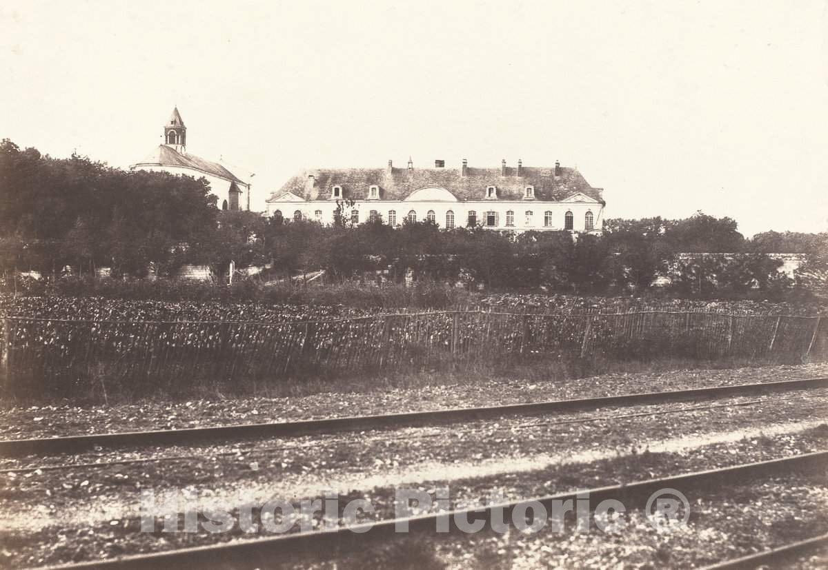 Art Print : Ã‰douard-Denis Baldus, Abbaye du Gard pres d' Abbeville, c. 1855 - Vintage Wall Art
