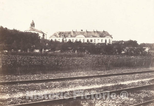 Art Print : Ã‰douard-Denis Baldus, Abbaye du Gard pres d' Abbeville, c. 1855 - Vintage Wall Art