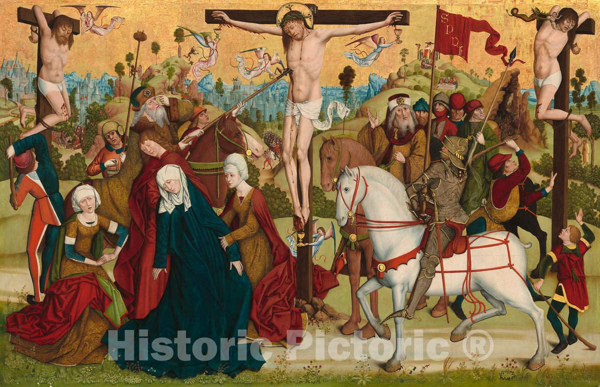 Art Print : Saint Nicholas of MÃ¼nster, Calvary, c.1475 - Vintage Wall Art