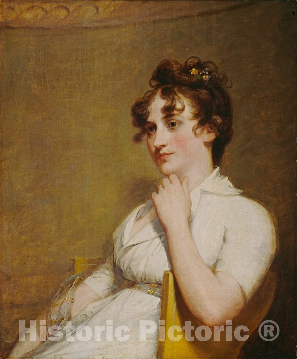 Art Print : Gilbert Stuart, Eleanor Parke Custis Lewis (Mrs. Lawrence Lewis), 1804 - Vintage Wall Art