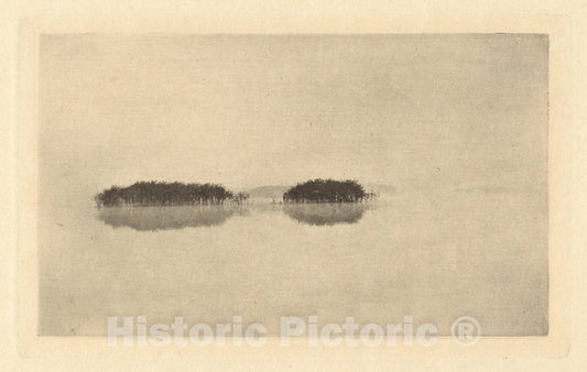 Art Print : Peter Henry Emerson, The Lone Lagoon, in or Before 1895 - Vintage Wall Art