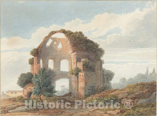 Art Print : The Temple of Minerva Medica - Vintage Wall Art