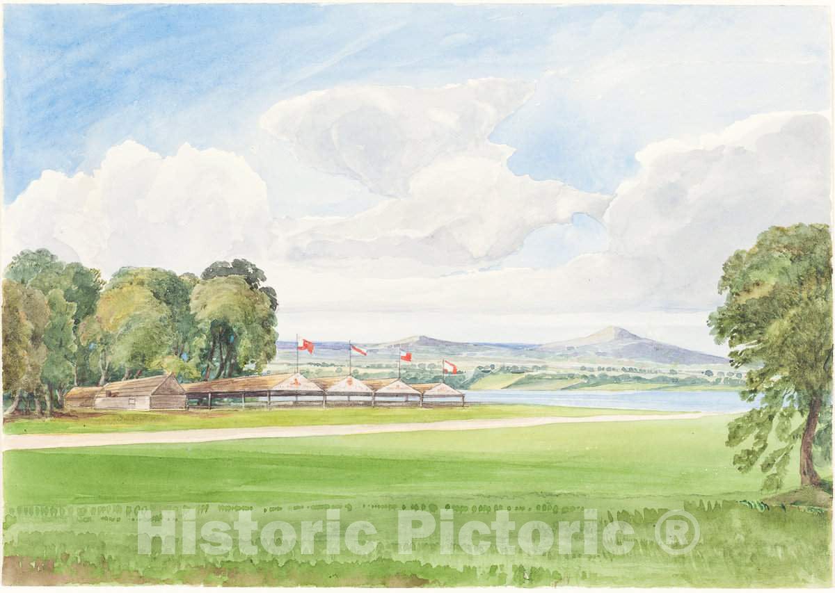 Art Print : Bulwer, Shane's Castle, Tenants' Dinner - Vintage Wall Art