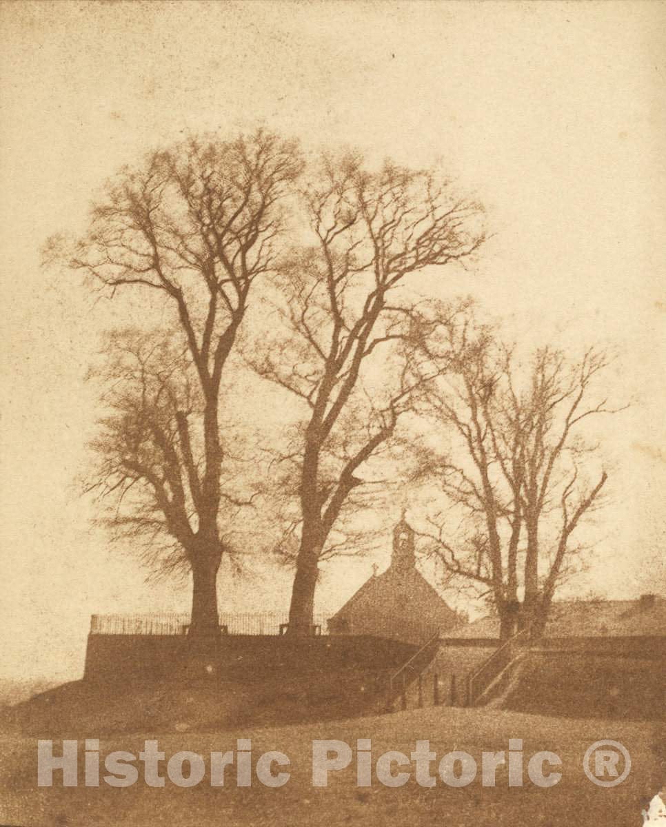 Art Print : Nicolaas Henneman, Forbury Hill, Reading, c. 1845 - Vintage Wall Art