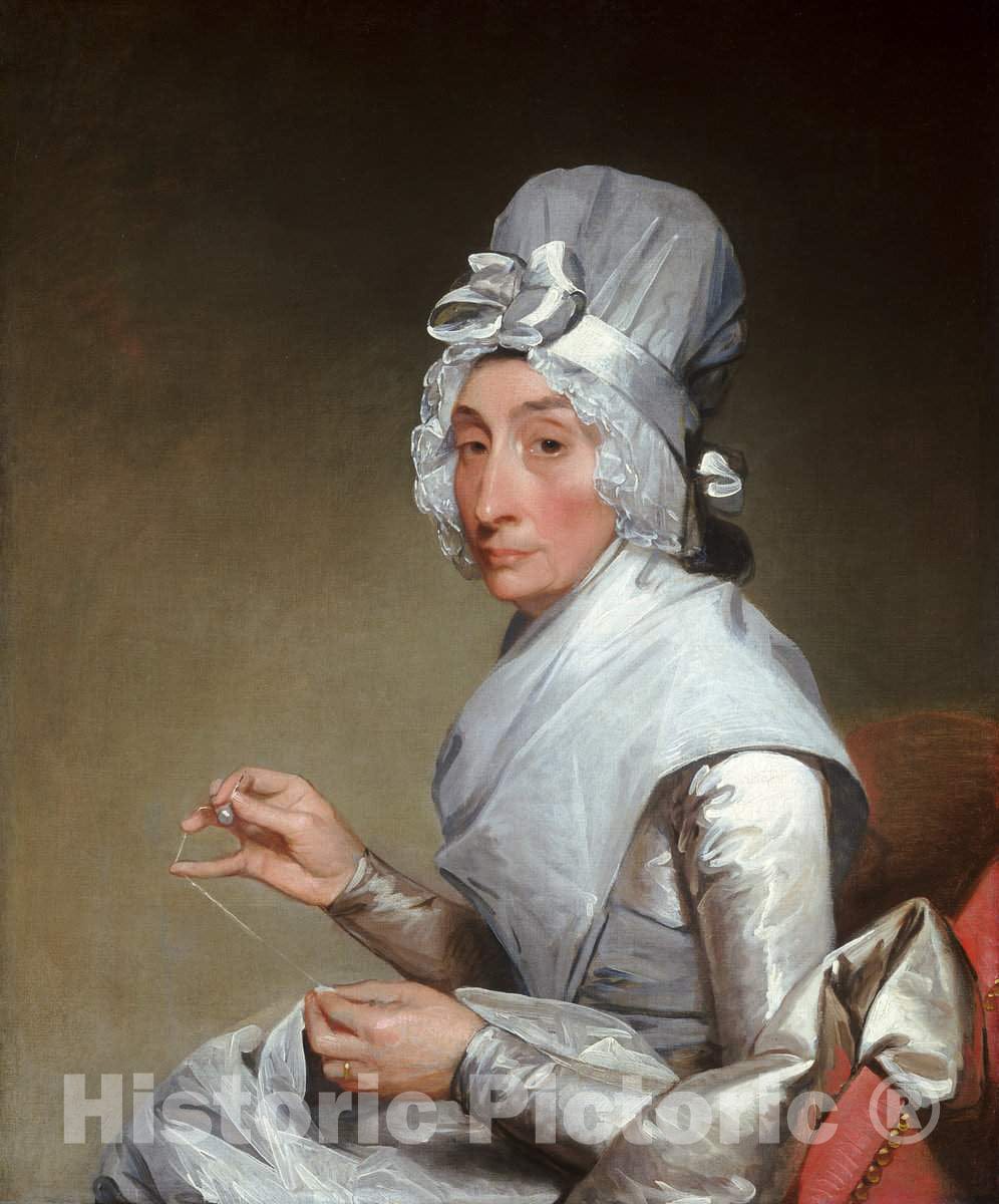 Art Print : Gilbert Stuart, Catherine Brass Yates (Mrs. Richard Yates), c.1794 - Vintage Wall Art