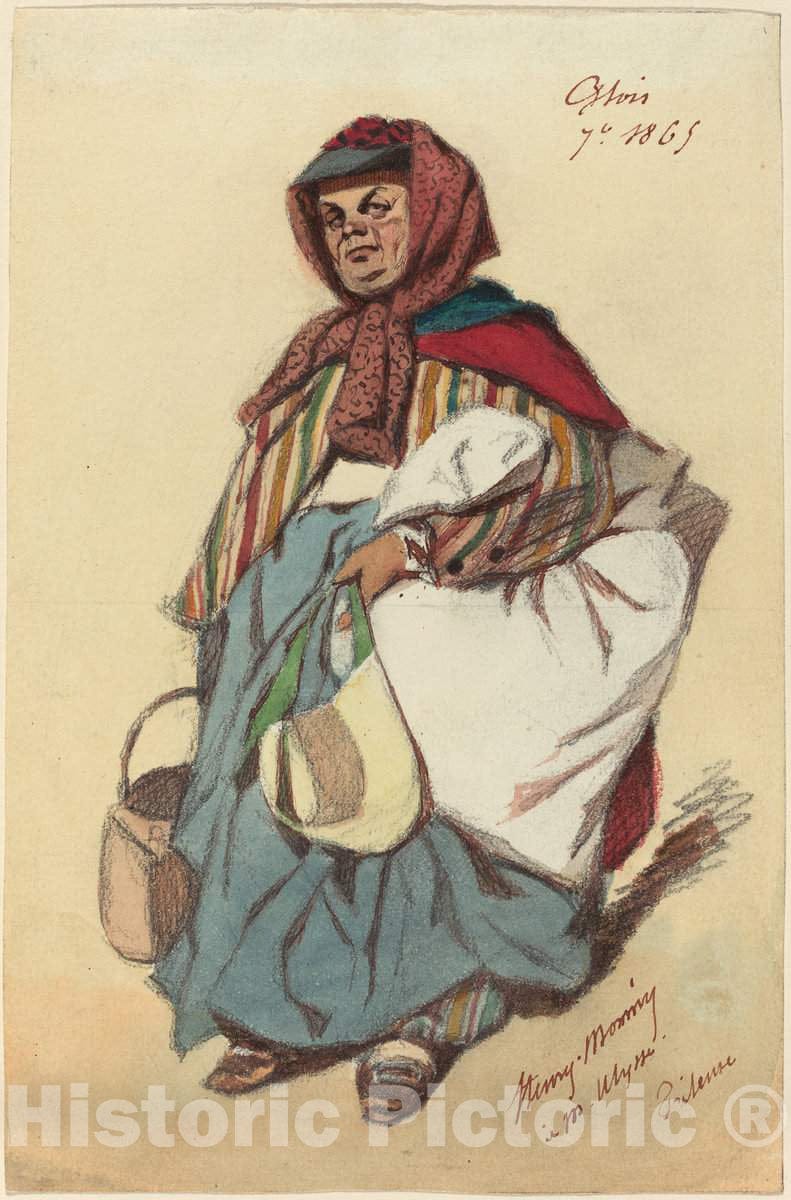 Art Print : Henry Bonaventure Monnier, Artois, 1869 - Vintage Wall Art