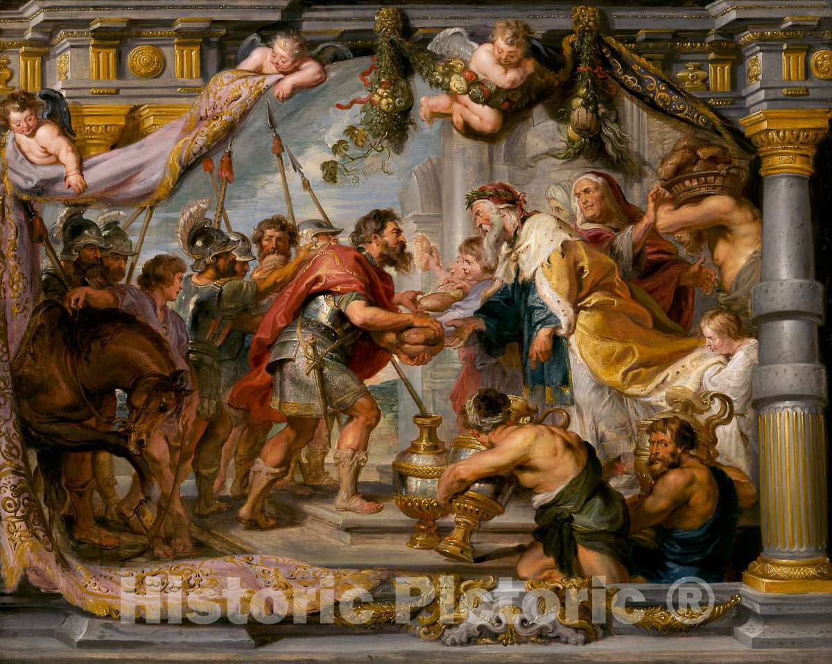 Art Print : Sir Peter Paul Rubens, The Meeting of Abraham and Melchizedek, c. 1626 - Vintage Wall Art