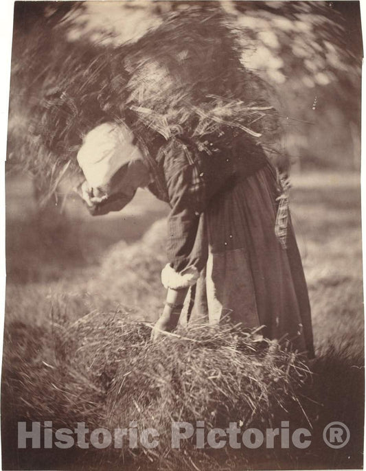 Art Print : Auguste Giraudon's, Peasant, c. 1870 - Vintage Wall Art