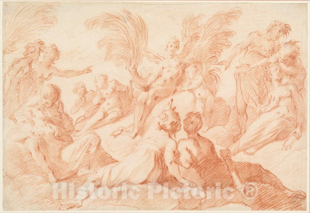 Art Print : Harpocrates, First Quarter 17th Century - Vintage Wall Art