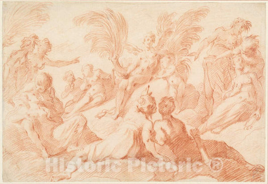 Art Print : Harpocrates, First Quarter 17th Century - Vintage Wall Art