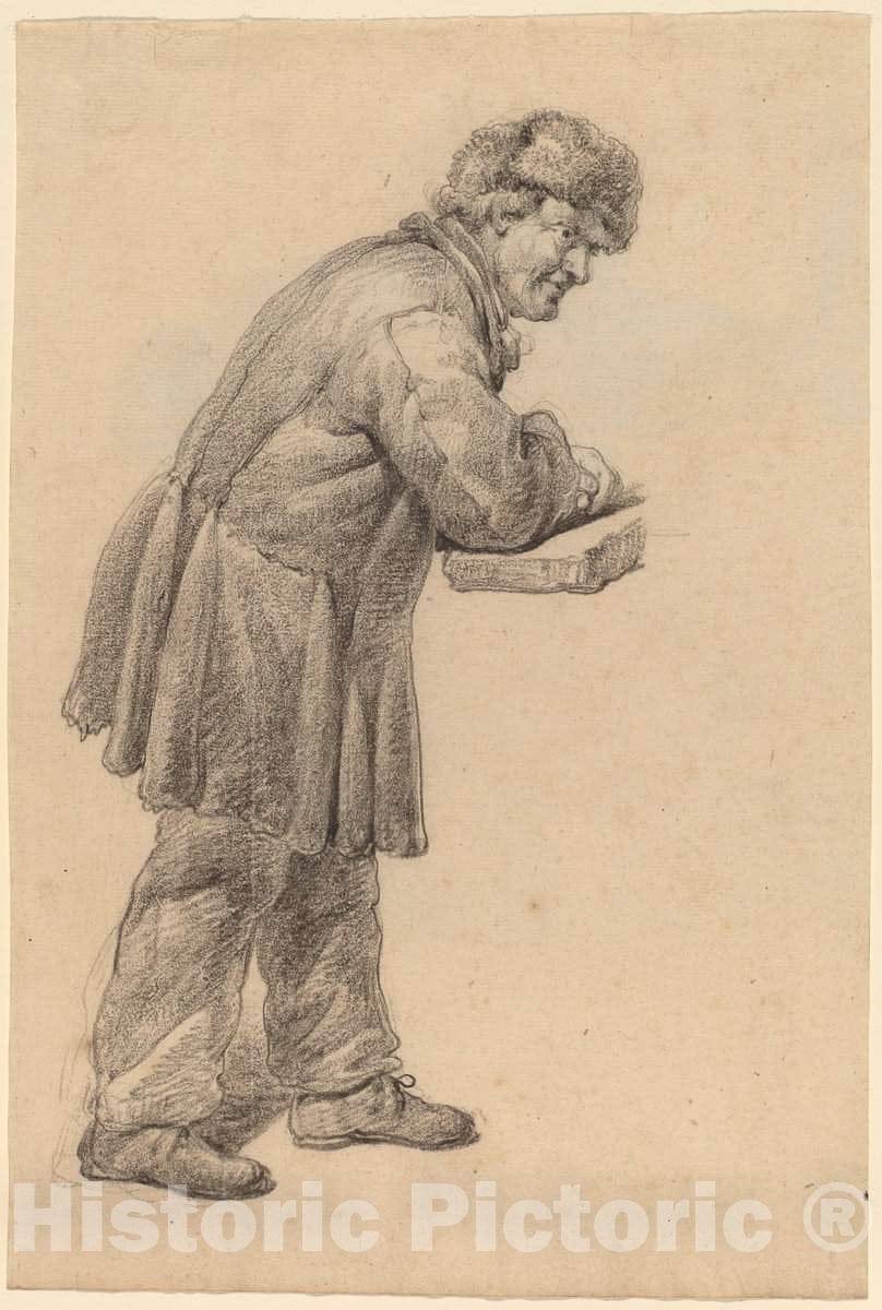Art Print : Charles Wesley Jarvis, Character Study, 1820s - Vintage Wall Art