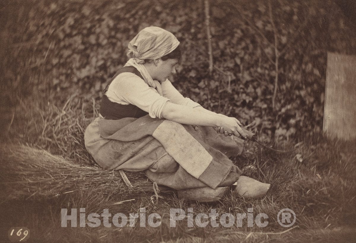 Art Print : Auguste Giraudon's, Peasant, c. 1870 - Vintage Wall Art