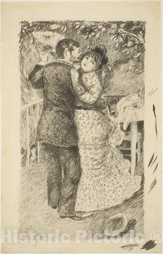 Art Print : Auguste Renoir, Dance in The Country, 1883 - Vintage Wall Art