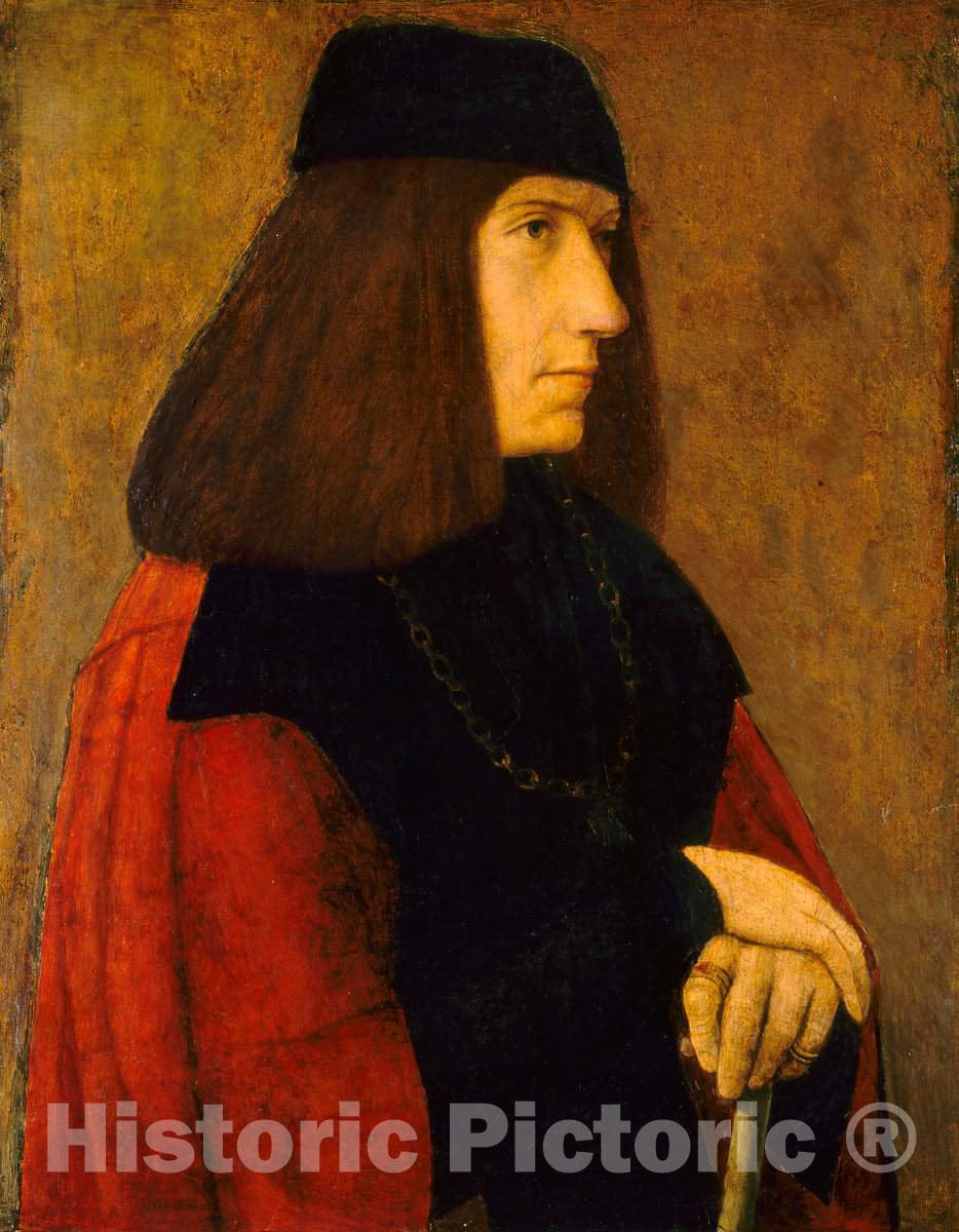 Art Print : A Knight of The Golden Fleece, c. 1495 - Vintage Wall Art