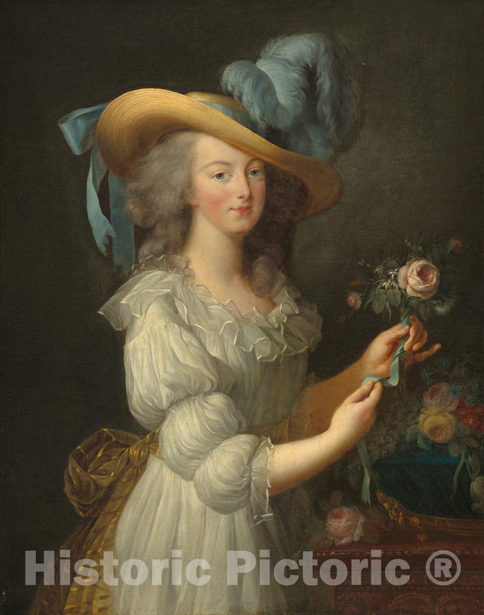 Art Print : VigÃ©e Le Brun, Marie-Antoinette, After 1783 - Vintage Wall Art