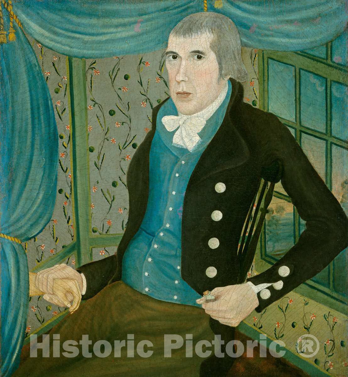Art Print : Dr. Philemon Tracy, c. 1790 - Vintage Wall Art
