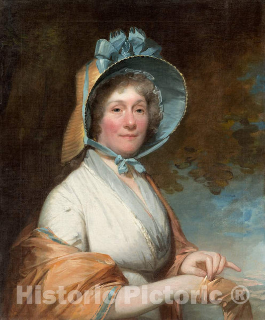 Art Print : Gilbert Stuart, Henrietta Marchant Liston (Mrs. Robert Liston), 1800 - Vintage Wall Art