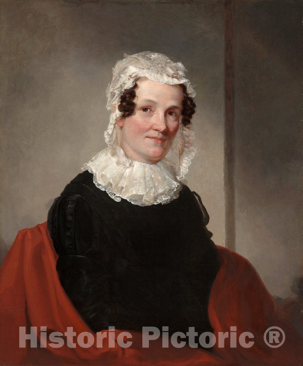 Art Print : Samuel F. B. Morse, Lydia Coit Terry (Mrs. Eliphalet Terry), c. 1824 - Vintage Wall Art