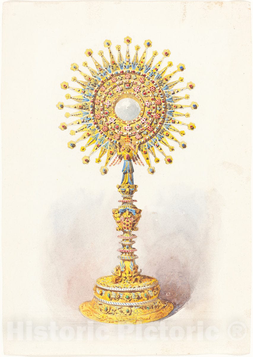 Art Print : A Monstrance, c. 1860 - Vintage Wall Art