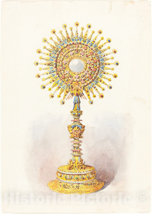 Art Print : A Monstrance, c. 1860 - Vintage Wall Art