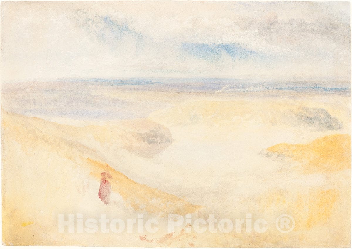 Art Print : Joseph Mallord William Turner, A Yorkshire River, c. 1827 - Vintage Wall Art