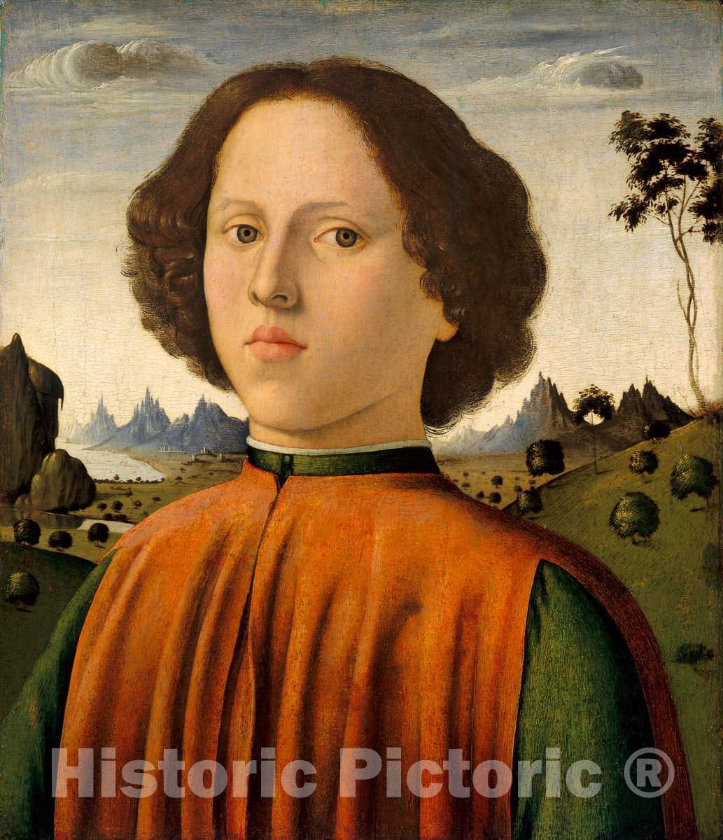 Art Print : Biagio d'Antonio, Portrait of a Boy, c.1478 - Vintage Wall Art