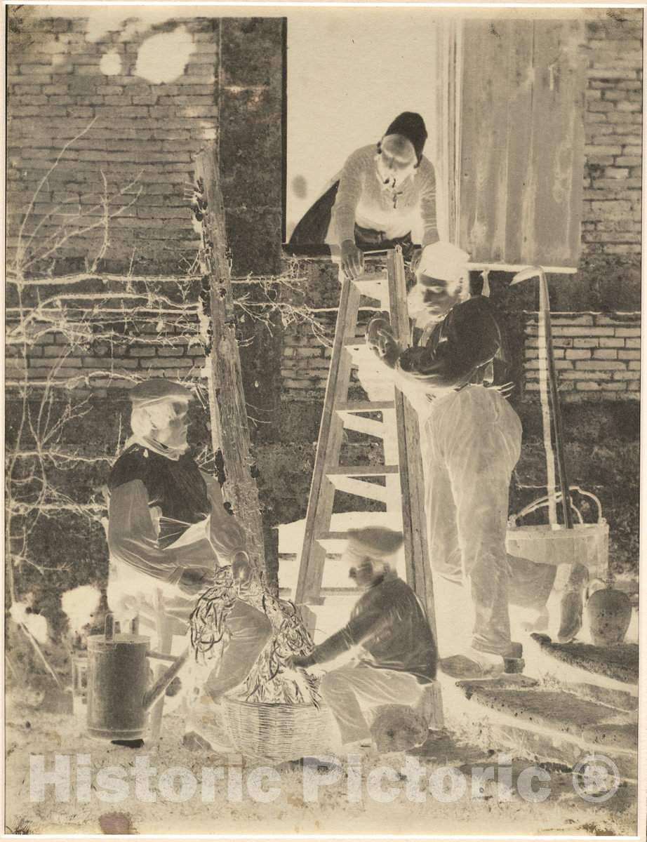 Art Print : Baron Louis-Adolphe Humbert de Molard, The Bean Sorters, c. 1857 - Vintage Wall Art