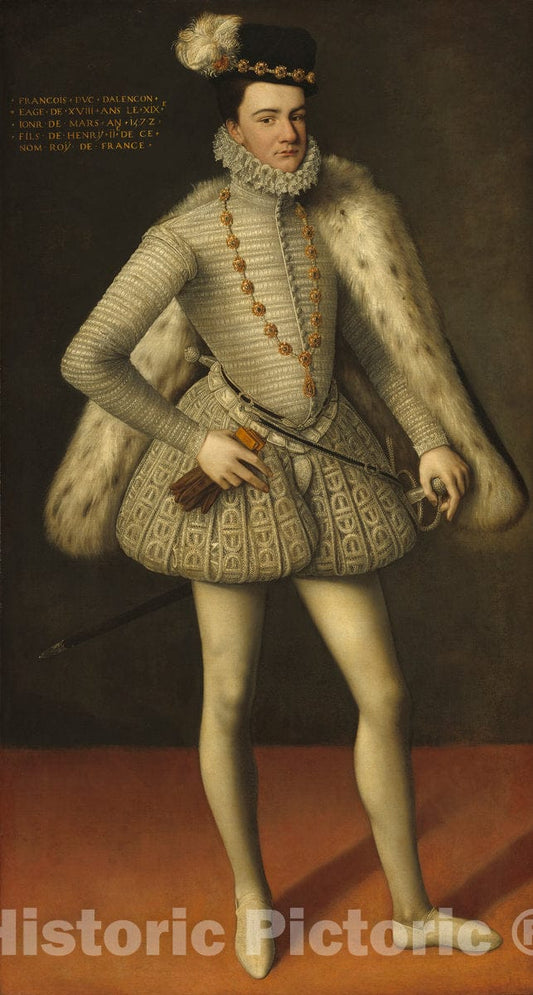 Art Print : Prince Hercule-FranÃ§ois, Duc d'AlenÃ§on, 1572 - Vintage Wall Art