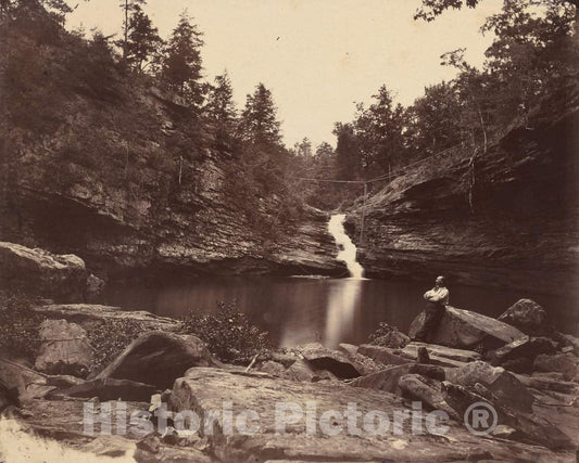 Art Print : Isaac H. Bonsall, Lula Lake, Lookout Mountain, Georgia, 1864-1865 - Vintage Wall Art