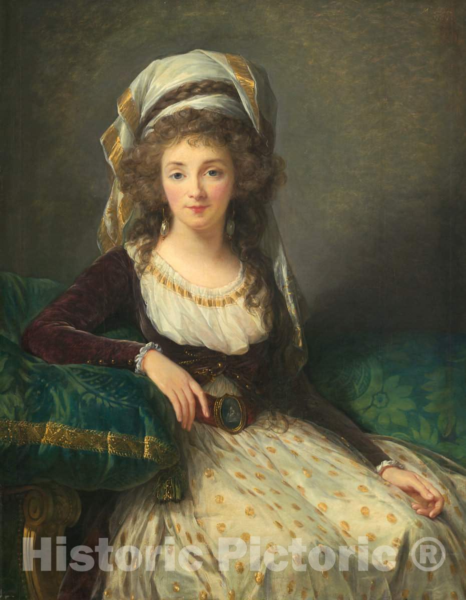 Art Print : Ã‰lisabeth-Louise VigÃ©e Le Brun, Madame d'Aguesseau de Fresnes, 1789 - Vintage Wall Art