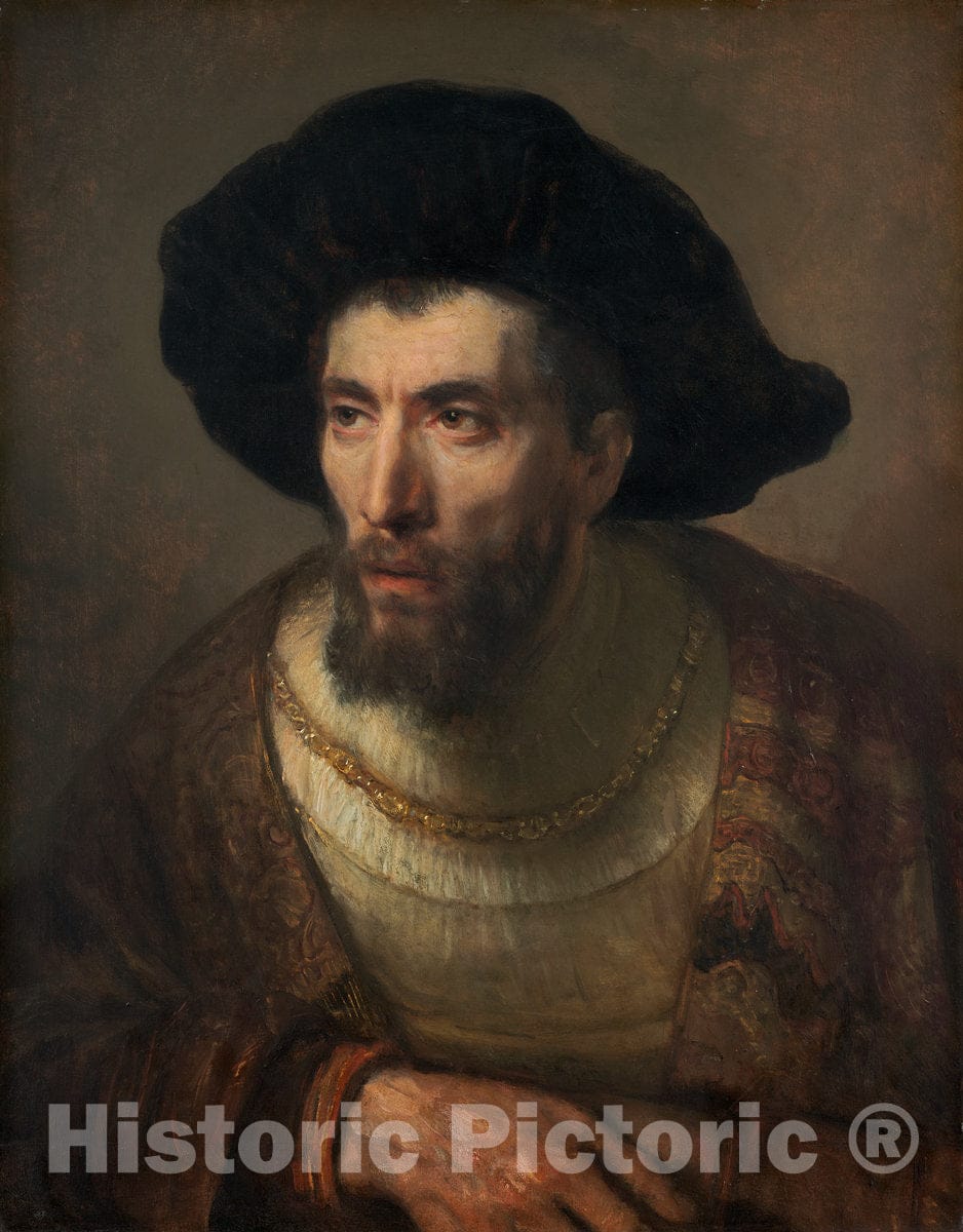 Art Print : Rembrandt, The Philosopher, c. 1653 - Vintage Wall Art
