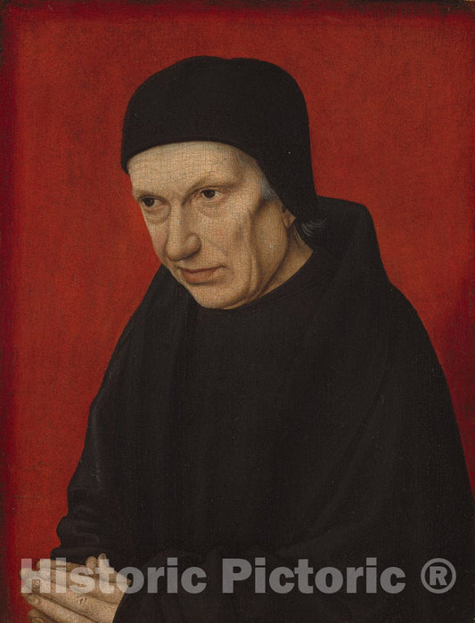Art Print : Portrait of an Ecclesiastic, c. 1480 - Vintage Wall Art