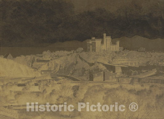 Art Print : Charles NÃ¨gre, Chateau of Vallambrosa, Cannes, c. 1852 - Vintage Wall Art