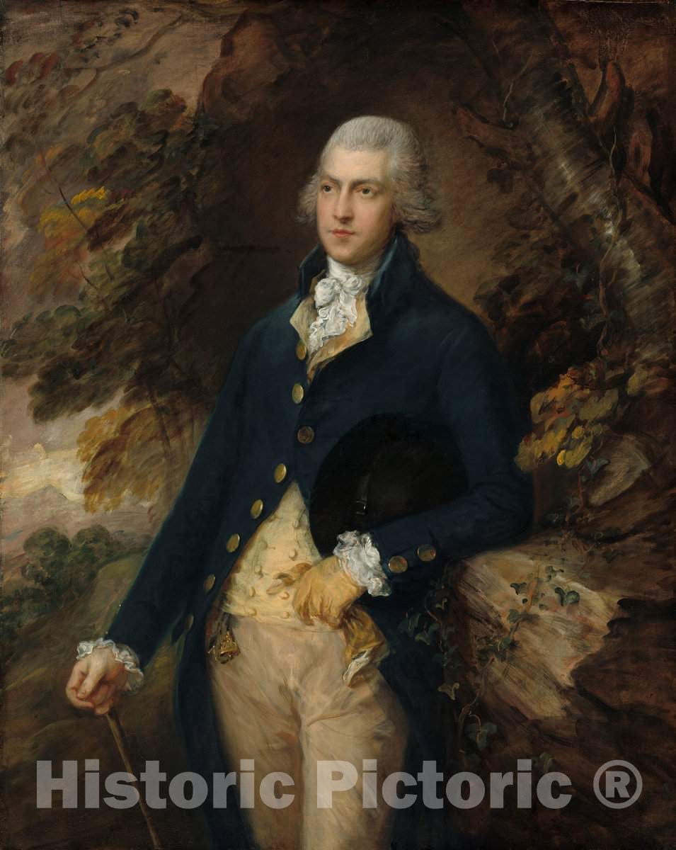 Art Print : Thomas Gainsborough, Francis Basset, Lord de Dunstanville, c. 1786 - Vintage Wall Art