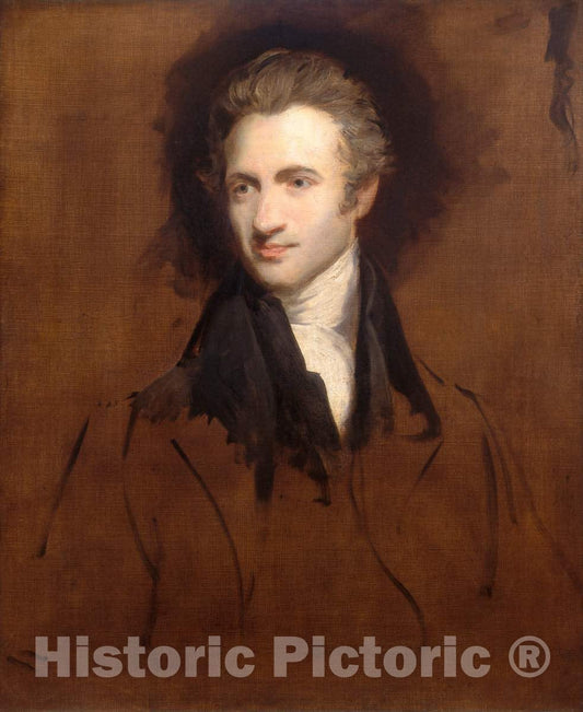 Art Print : John Hoppner, Portrait of a Gentleman, c.1813 - Vintage Wall Art