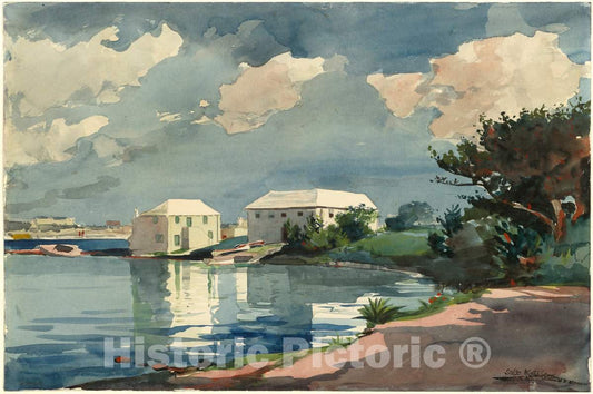 Art Print : Winslow Homer, Salt Kettle, Bermuda, 1899 - Vintage Wall Art
