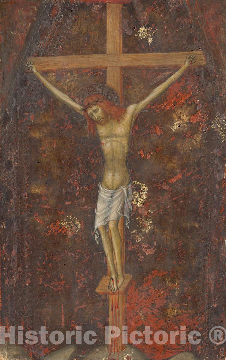 Art Print : Di Bartolo, Christ on The Cross [Reverse], c.1385 - Vintage Wall Art