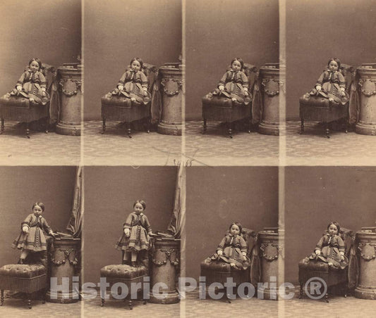 Art Print : DisdÃ©ri, Mademoiselle Trachier, c. 1860 - Vintage Wall Art