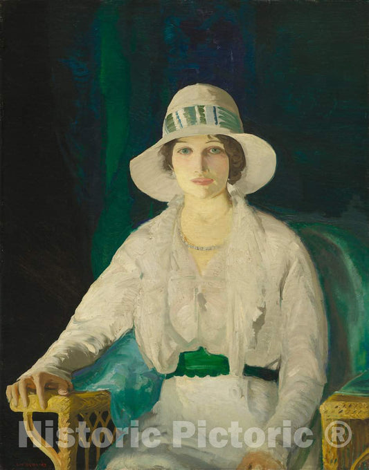 Art Print : George Bellows, Florence Sittenham Davey (Mrs. Randall Davey), 1914 - Vintage Wall Art
