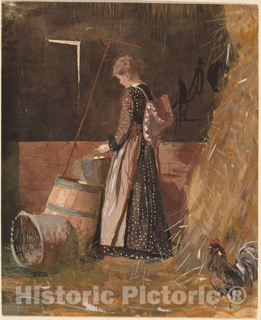 Art Print : Winslow Homer, Fresh Eggs, 1874 - Vintage Wall Art