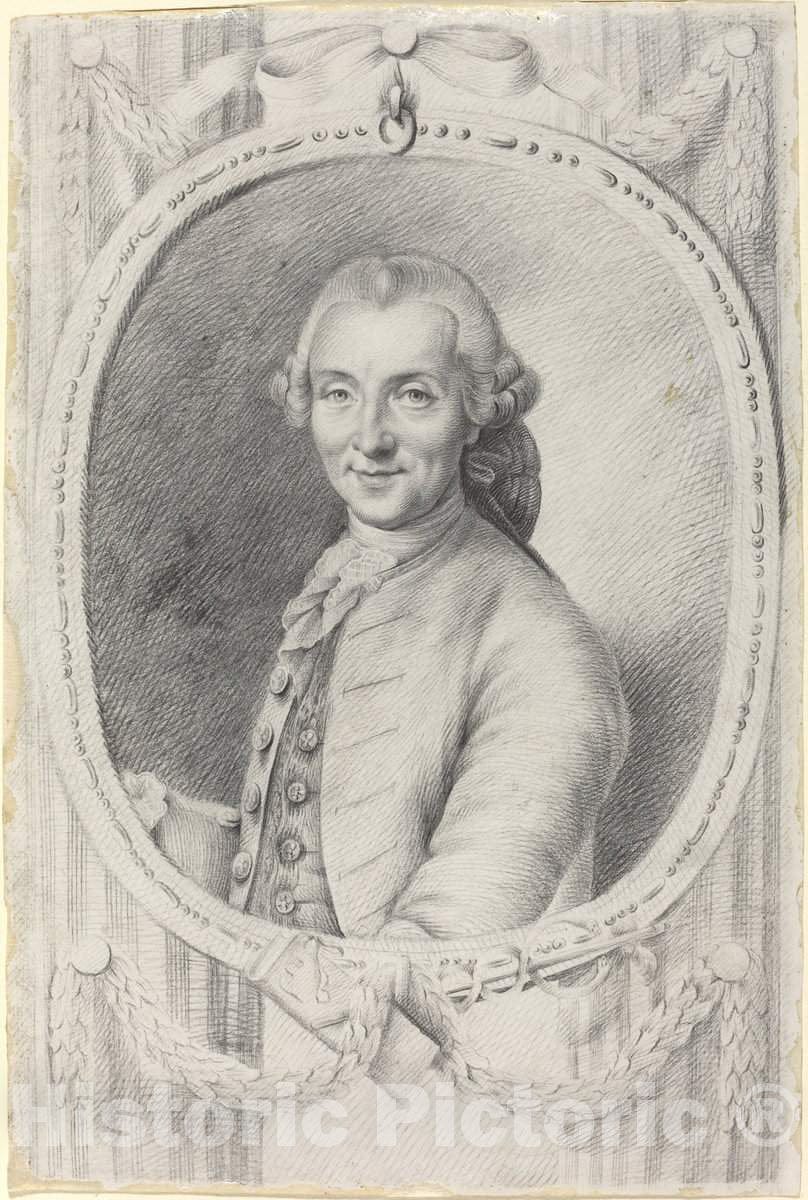 Art Print : Johann Friedrich Bierlein, Johann Gottfried von Herder, 1786 - Vintage Wall Art