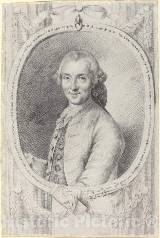 Art Print : Johann Friedrich Bierlein, Johann Gottfried von Herder, 1786 - Vintage Wall Art