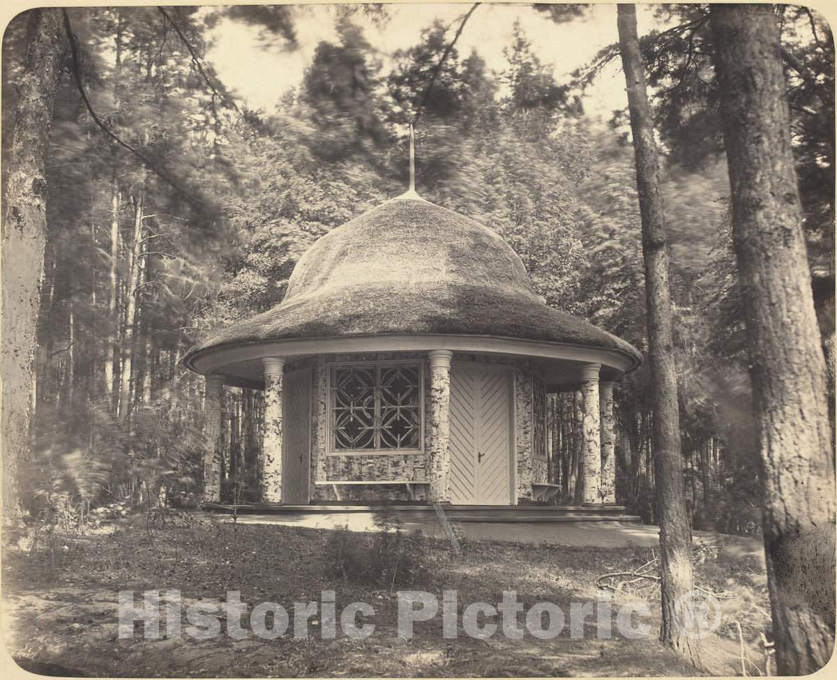 Art Print : Scherer and Nabholz, Gazebo in The Forest Near Moscow, c. 1870s - Vintage Wall Art