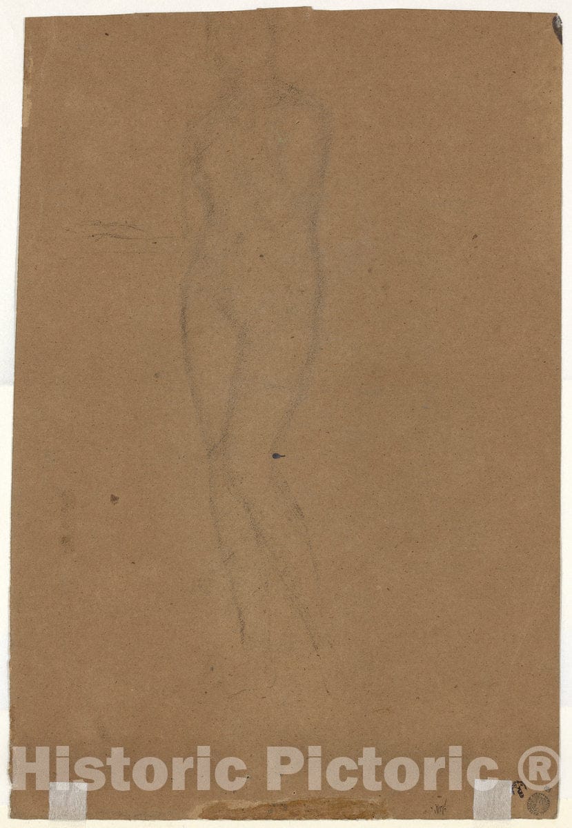 Art Print : James McNeill Whistler, Standing Figure [Verso], c.1873 - Vintage Wall Art