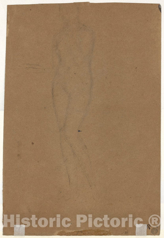 Art Print : James McNeill Whistler, Standing Figure [Verso], c.1873 - Vintage Wall Art