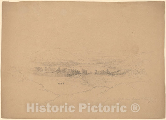 Art Print : Helwig Wyant, Miami and Ohio Rivers, 1865 - Vintage Wall Art