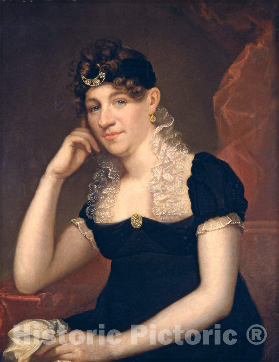 Art Print : Ezra Ames, Maria Gansevoort Melvill (Mrs. Allan Melvill), c. 1815 - Vintage Wall Art