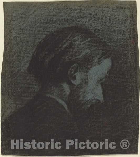 Art Print : Edouard Vuillard, Head of a Bearded Man, 1889 - Vintage Wall Art