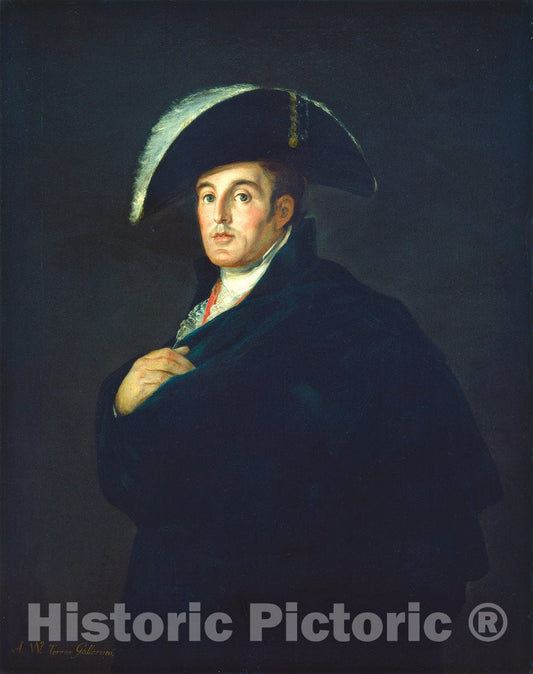 Art Print : Francisco de Goya, The Duke of Wellington, c. 1812 - Vintage Wall Art